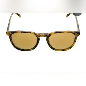 Oliver Peoples Tortoiseshell Frame Sunglasses with Amber Lenses